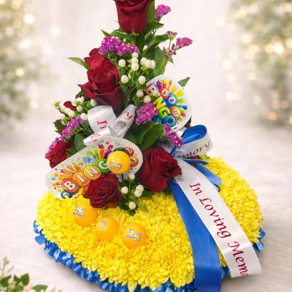 Bespoke bingo wreath tributes