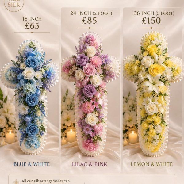 Silk Floral Crosses