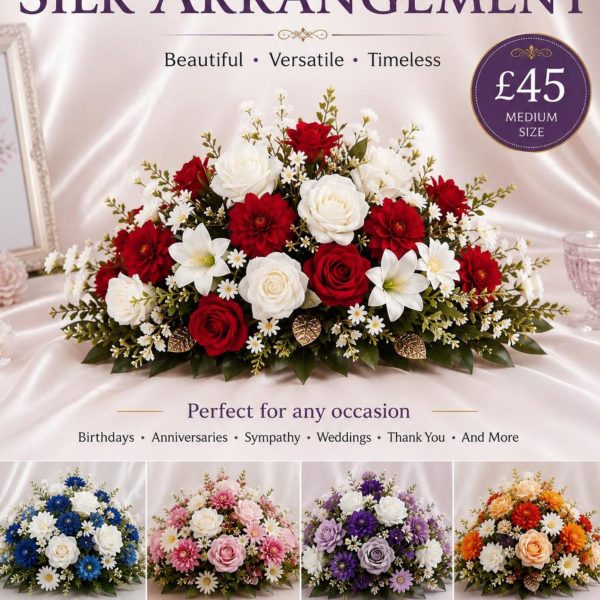 Front Facing Silk Arrangement
