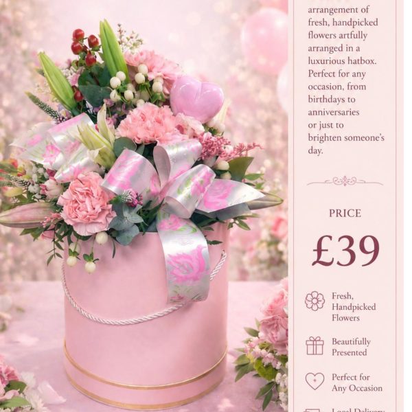 Fresh Flower Hatbox