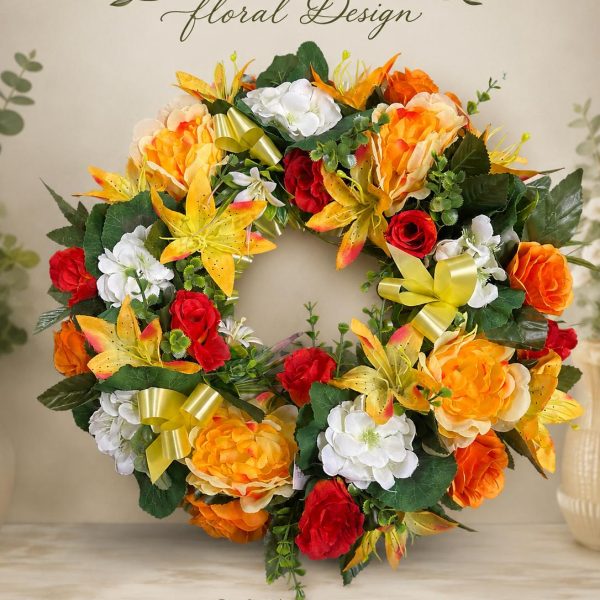 14 inch Multi Silk Wreaths