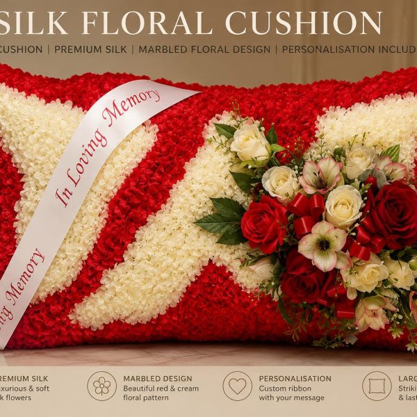 Silk Floral Cushion